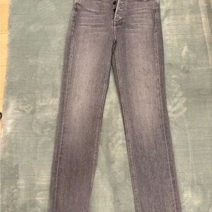 MOTHER Women's Straight Leg Jeans in Gray